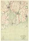 1892 Walker Map of Narragansett Bay, Rhode Island