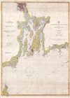 1915 U.S. Coast Survey Nautical Map of Naragansett Bay, Rhode Island