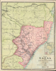 1902 Philip Map of the Colony of Natal, South Africa, Second Boer War