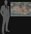1944 Navy Education Services Map of World War II as a Global War