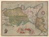 1580 Ortelius Map of Southern Italy: Naples, Calabria