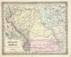 1855 Colton Map of Kansas and Nebraska (first edition)