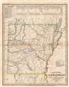 1845 Meyer Map of Arkansas
