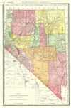 1888 Rand McNally Map of Nevada