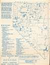 1956 Robertson Diazotype Map of Nevada Placer Gold Deposits