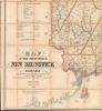1885 Loggie Wall Map of New Brunswick, Canada