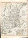 1796 Bowles Map of New England during the Revolutionary War