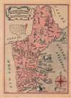 1935 Desimoni Italian Pictorial Map of New England