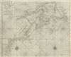 1749 Grierson 'Pirate' Nautical Chart of New England, New York, Maritime Provinces