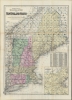 1884 Thomas Johnson / Colton Pocket Map of New England
