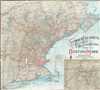 1915 Matthews-Northrup Map of the New England Summer Resorts