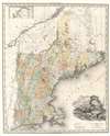 1825 Tanner Map of New England