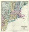 1848 S.D.U.K. Map of New England, New York and New Jersey