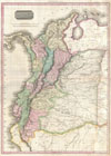 1818 Pinkerton Map of Northwestern South America (Columbia, Venezuela, Ecuador, Panama)