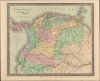 1849 Greenleaf Map of Columbia, Ecuador, Venezuela, Panama