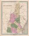 1846 Bradford Map of New Hampshire