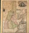 1816 Carrigain Wall Map of New Hampshire