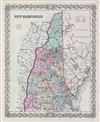 1856 Colton Map of New Hampshire