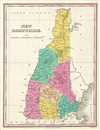 1828 Finley Map of New Hampshire