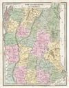 1835 Bradford Map of New Hampshire and Vermont