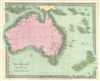 1834 Burr Map of Australia and New Zealand