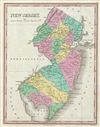 1827 Finley Map of New Jersey