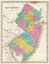 1828 Finley Map of New Jersey