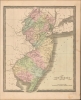 1849 Greenleaf Map of New Jersey