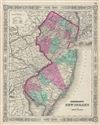 1863 Johnson Map of New Jersey