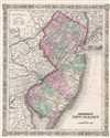 1866 Johnson Map of New Jersey