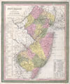 1846 Mitchell / Tanner Map of New Jersey