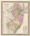 1849 Mitchell / Tanner Map of New Jersey