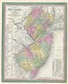 1854 Mitchell Map of New Jersey