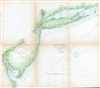 1850 U.S. Coast Survey Map of New Jersey and Long Island