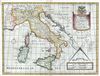 1712 Wells Map of Italy