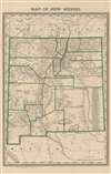 1884 Rand McNally Map of New Mexico