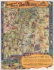 1946 Stedman Pictorial Tourist Map of New Mexico