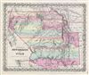 1856 Colton Map of New Mexico and Utah