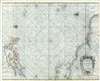 1668 Doncker Map of the Atlantic, with early Dutch New York (New Amsterdam)