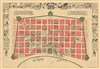 1929 Gillican and Andrews Pictorial Map of New Orleans - signed