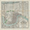 1878 Hardee Map of New Orleans, Louisiana and Vicinity