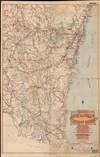 1924 Tourist Map of New South Wales, Australia