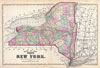 1873 Beers Map of New York State