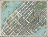 1963 Bollmann View of Midtown Manhattan/ Subway Map on Reverse
