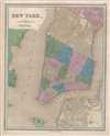 1846 Bradford City Map or Plan of New York City and Brooklyn