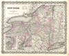 1855 Colton Map of New York