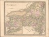 1849 Greenleaf Map of New York