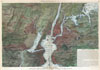 1871 Harpers Weekly View or Map of New York City from a Balloon