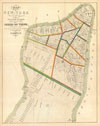1831 Hooker Map of New York City (1871 reissue)