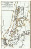 1807 Marshall Plan or Map of New York City: Manhattan, Brooklyn, Queens